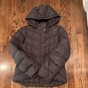 Women’s J. Crew down puffer coat, size L
